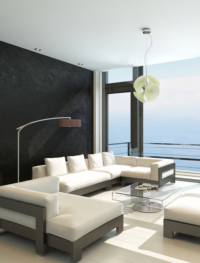 grey-scale colors room