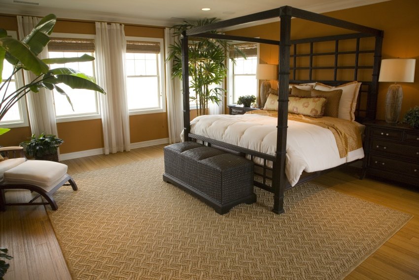oriental and organic color bedroom
