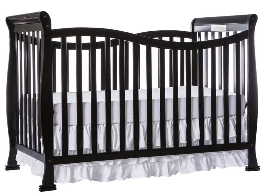 Dream On Me Violet 7 in 1 Convertible Life Style Crib, Black