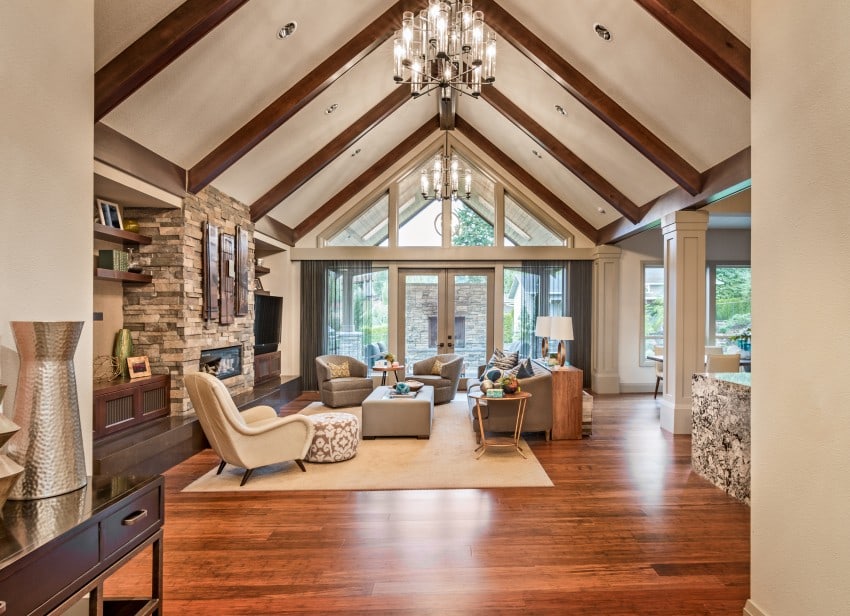 high vaulted ceilings