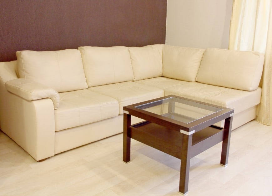 L-shaped sectional couch