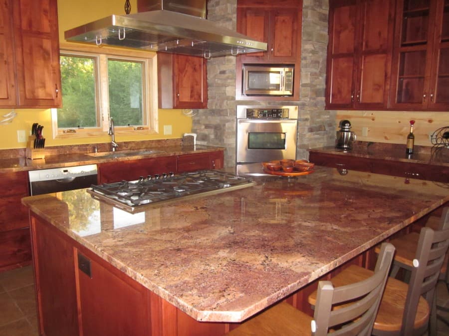 Popular Granite Colors For Countertops, Red Granite Countertops