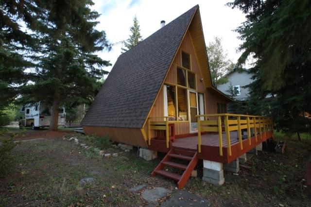A-frame roof