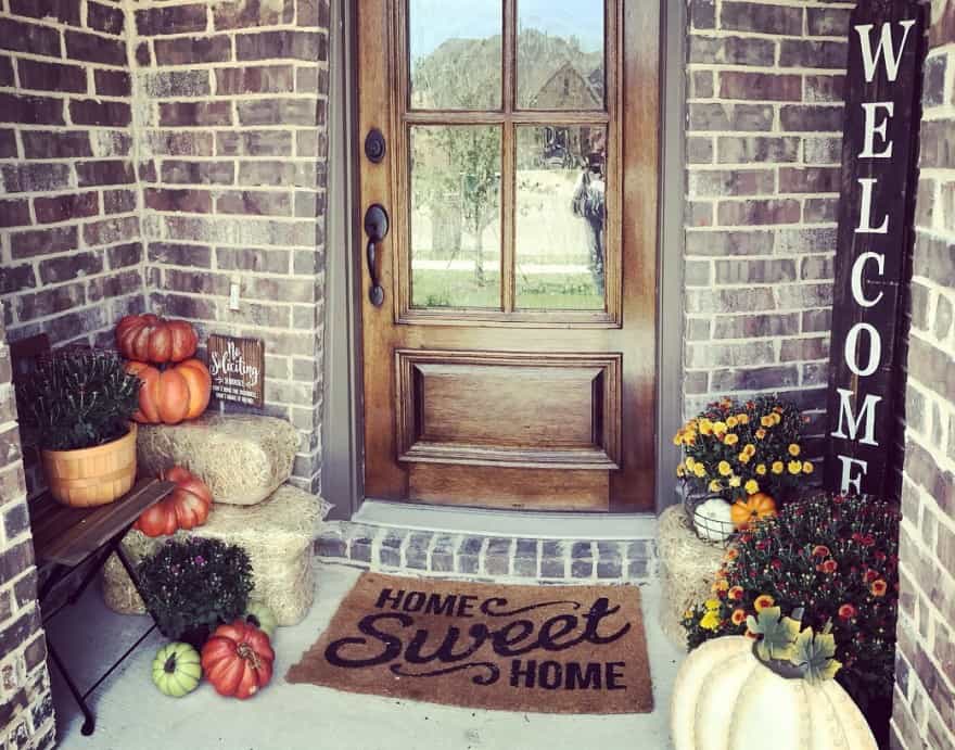 front door in fall