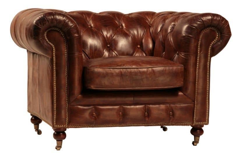 Chesterfield leather chair