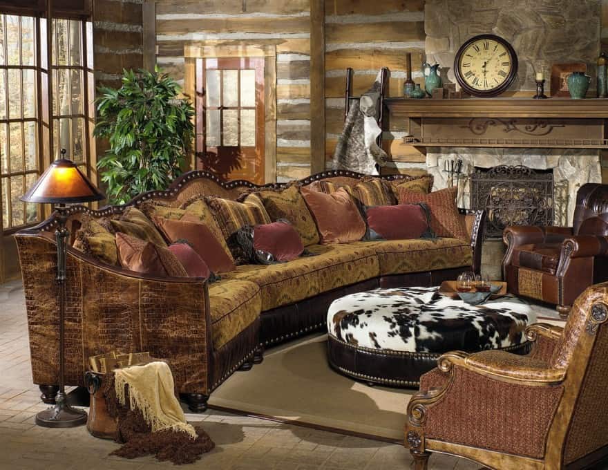 western style family room