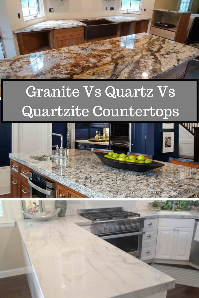 comparison of granite, quartz, quartzite as materials in kitchens