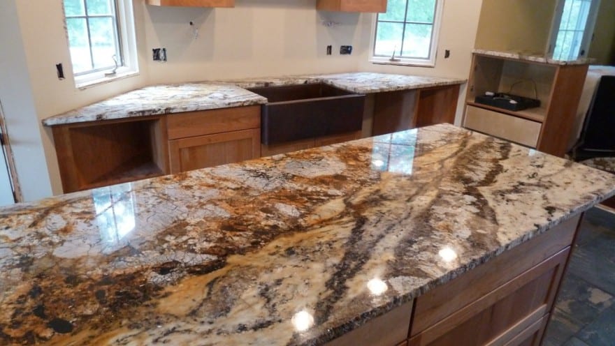 granite countertop in kitchen
