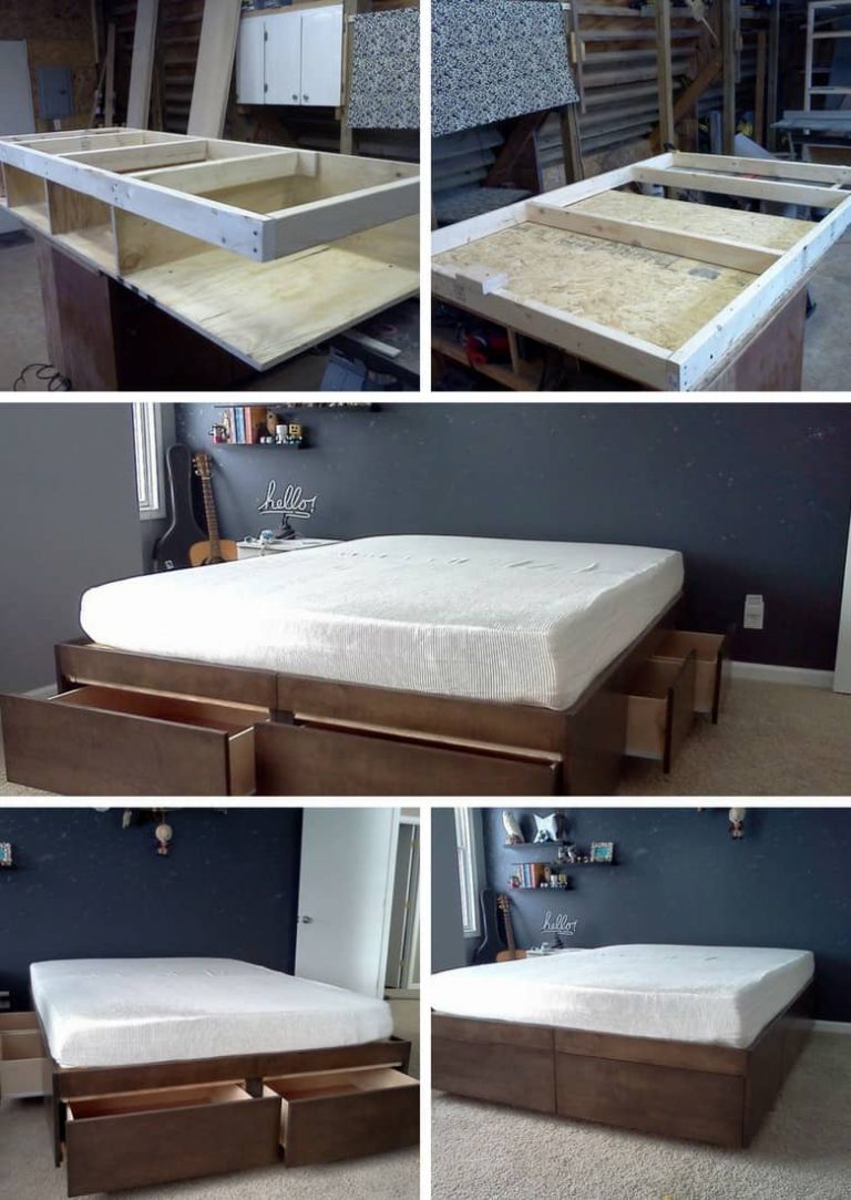 20 DIY Bed Frame Ideas for your Home - Epic Home Ideas