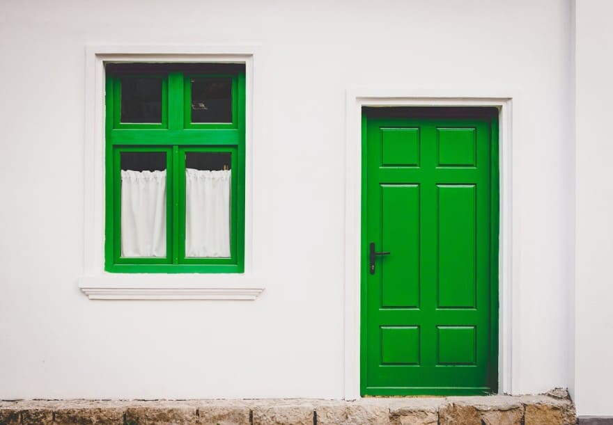 front door green
