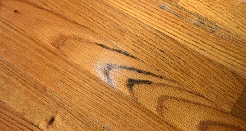 Mold on hickory wood flooring