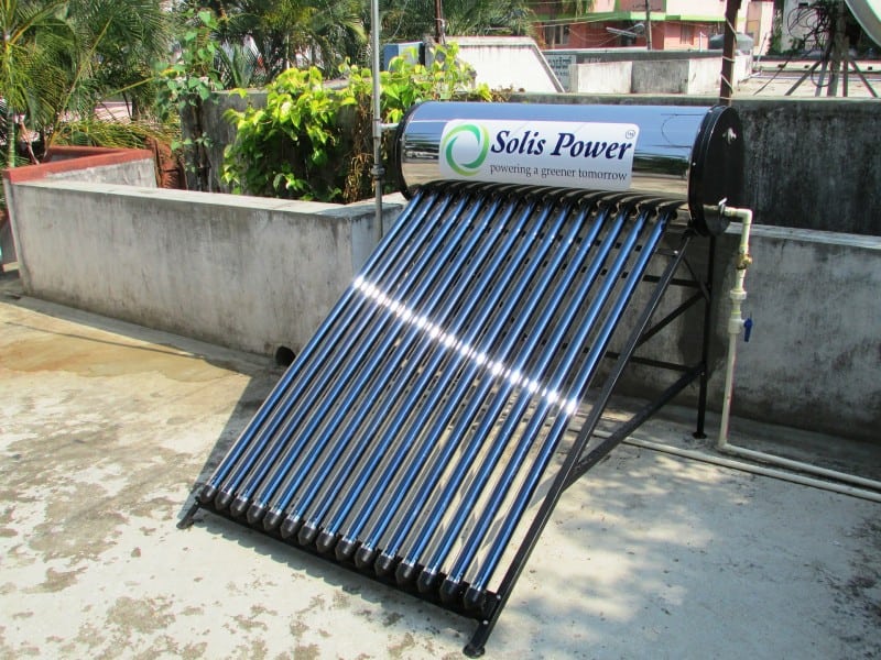 water heater from sun
