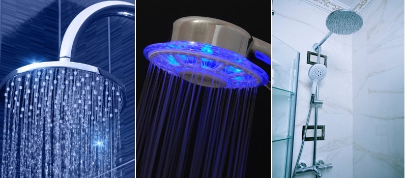 various types of shower heads