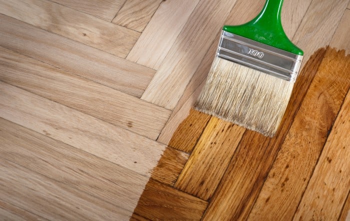 varnish brash staining wood floor