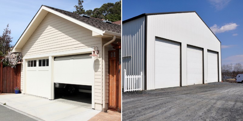 A 30x40 Garage Steel Wood Prefab, How Much Is It To Build A Garage House
