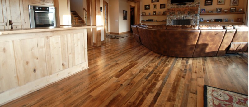 Distressed Hardwood Flooring