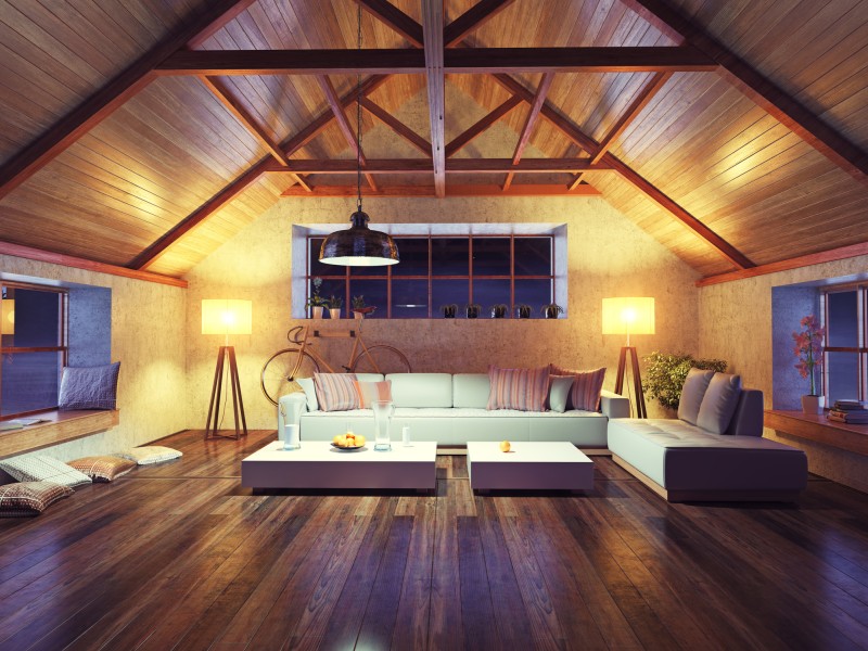 ceiling with wooden feel