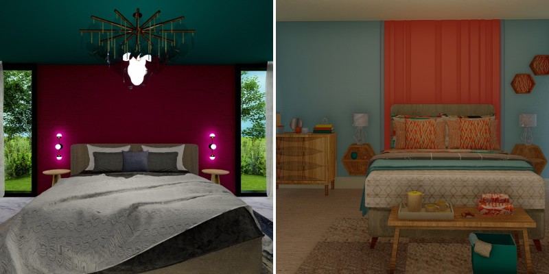 combination of colors for walls in bedrooms