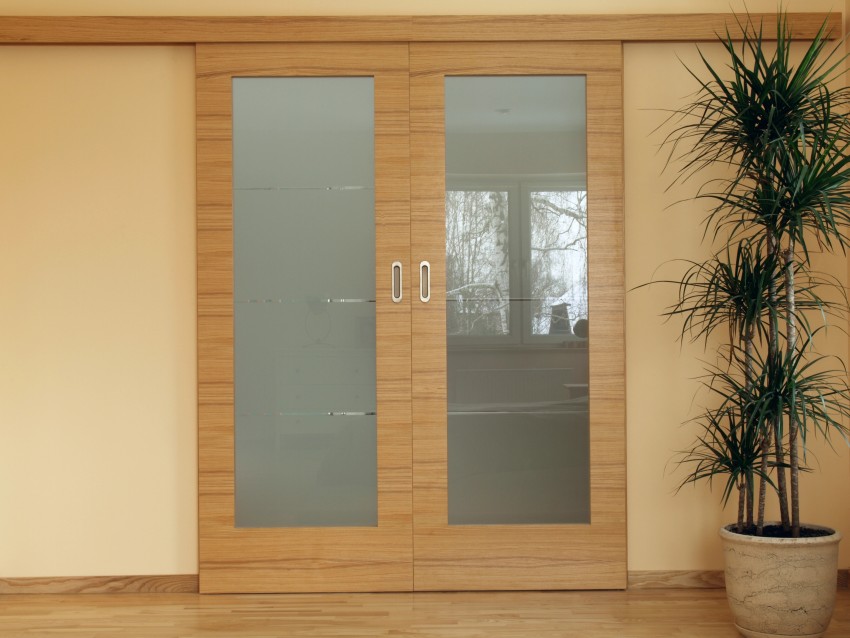 wooden sliding door